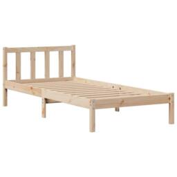 Berkfield Home Decorative Bookcase Bed without Mattress 90x200 cm Solid Wood Pine in Light Oak - thumbnail 5