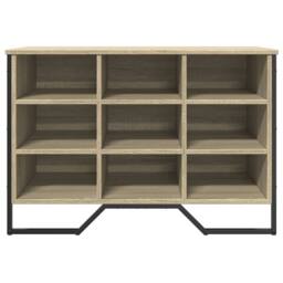 Berkfield Home Shoe Cabinet Sonoma Oak 90x38x61.5 cm Engineered Wood - thumbnail 4