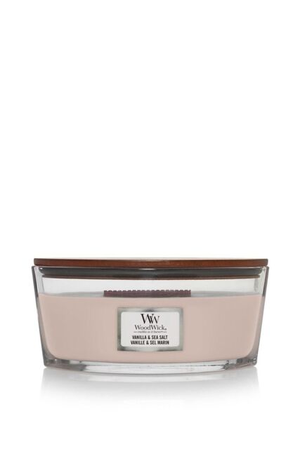 Woodwick Women's Vanilla & Sea Salt Ellipse Candle in Pink - image 1