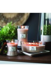 Woodwick Women's Vanilla & Sea Salt Ellipse Candle in Pink - thumbnail 3