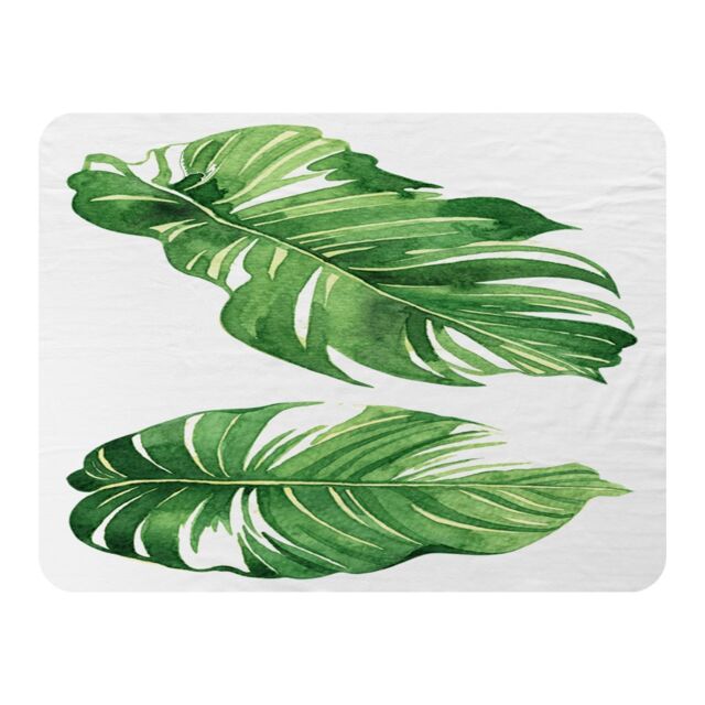 Benjamin Tate Design Twin Botanical Leaves Blanket in Natural - Size: 120 cm x 150 cm - image 1