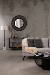 Orsina Sleek Design Coffee Table With Black Glass Top, Elegant Airy Glass Coffee Table, Versatile Hallway Table - thumbnail 3