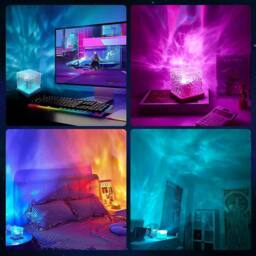 Dyzi 16 Colour Northern Light Projection Night Light With Remote - thumbnail 2