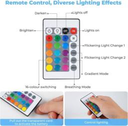 Dyzi 16 Colour Northern Light Projection Night Light With Remote - thumbnail 7
