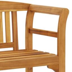 Berkfield Home Elegant Garden Bench 114 cm Solid Acacia Wood in Brown - thumbnail 5