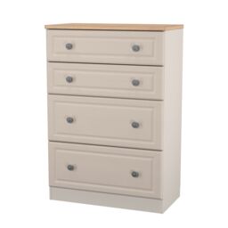 Ready Assembled 2 U Surrey 4 Drawer Deep Chest (Ready Assembled) in Taupe - Size: Medium - thumbnail 4