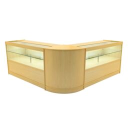 Monstershop Selene LED Shop Counter Set CM60 & 2 x C1500 - Maple in Beige - thumbnail 1