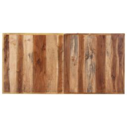 Berkfield Home Dining Table 140x70x75 cm Solid Wood with Honey Finish in Brown - Size: 140 x 70 x 75 cm - thumbnail 4
