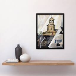 "Artery8 After Sir Christopher Wren Charles Demuth Framed Wall Art Print - Size: W12"" x H16""" - thumbnail 4