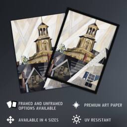 "Artery8 After Sir Christopher Wren Charles Demuth Framed Wall Art Print - Size: W12"" x H16""" - thumbnail 2