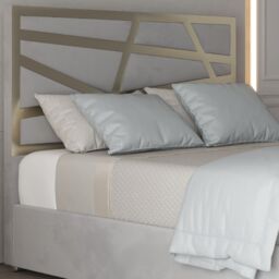 Casani Arabella Upholstered Soft Velvet Metal Bed Frame in Grey - Size: Small Double - thumbnail 2