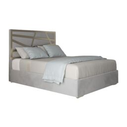 Casani Arabella Upholstered Soft Velvet Metal Bed Frame in Grey - Size: Small Double - thumbnail 6