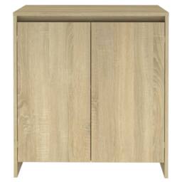 Berkfield Home Sideboard Sonoma Oak 70x41x75 cm Engineered Wood in Beige - Size: 70 x 41 x 75 cm - thumbnail 6