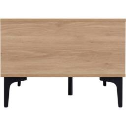 Seconique Miami 2 Drawer Coffee Table - Oak Effect / Black in Light Oak - thumbnail 6