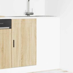 Berkfield Home Kitchen Base Cabinet Porto Sonoma Oak Engineered Wood in Brown - thumbnail 3