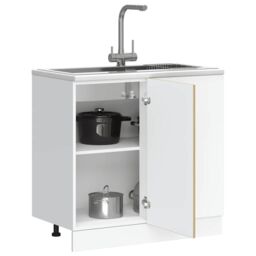 Berkfield Home Kitchen Base Cabinet Porto Sonoma Oak Engineered Wood in Brown - thumbnail 1