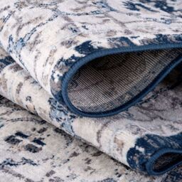 THE RUGS Montana Medallion Navy & Cream Living Room Area Rug 4040 - Size: 200 cm x 290 cm - thumbnail 4