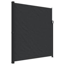 Berkfield Home Retractable Side Awning Black 220x600 cm - thumbnail 2