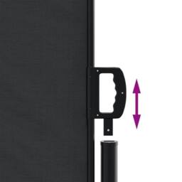 Berkfield Home Retractable Side Awning Black 220x600 cm - thumbnail 6