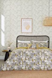 Scion 'Doggy Day Care' Cotton Cushion in Mustard - Size: 45 cm x 45 cm - thumbnail 4