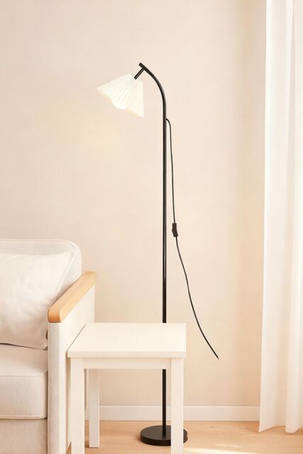 Living and Home Modern 7W LED Floor Lamp with 3 Colour Modes in White - image 1