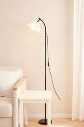 Living and Home Modern 7W LED Floor Lamp with 3 Colour Modes in White - thumbnail 1