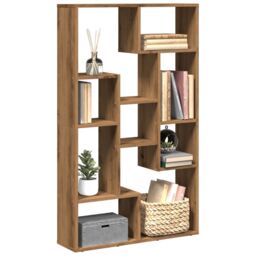 Berkfield Home Bookcase Artisian Oak 72x20x120 cm Engineered Wood in Brown - Size: 72 x 20 x 120 cm - thumbnail 1