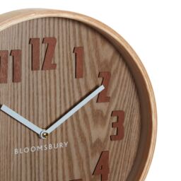 Orsina Easy To Read Small Wall Clock, Retro Design Clock For Indoor, Versatile Functional Outdoor Clock in Brown - thumbnail 2