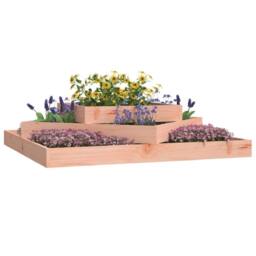 Berkfield Home Planter 112x112x27 cm Solid Wood Douglas in Light Tan - Size: 112 x 112 x 27 cm