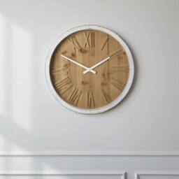 Garden Greatness Rustic Wooden Edge Home Wall Clock in Brown - Size: 1 Pack