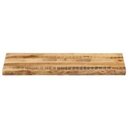 Berkfield Home Table Top Live Edge 80x40x2.5 cm Solid Wood Rough Mango in Brown - thumbnail 3