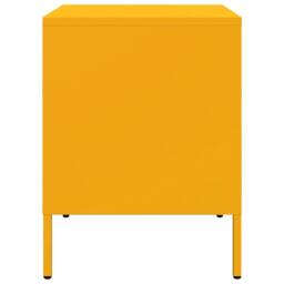 Berkfield Home Sturdy Bedside Cabinets 2 pcs Mustard Yellow 36x39x50.5 cm Steel - thumbnail 7