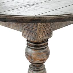 Wyld Haus Montaine Round Brown Solid Wood Coffee Table - thumbnail 4