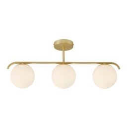 Nordlux Modern Indoor Ceiling Light Brass Glass E14 Hand Blown Glass - Mains Powered, IP20 in Gold - thumbnail 2