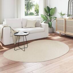 Berkfield Home Beige Area Rug 140x200 cm Polyester Non-Slip - Size: Medium - thumbnail 3