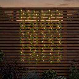 Garden Greatness 1.8m Ivy Leaf LED Garden Curtain Lights in Green
