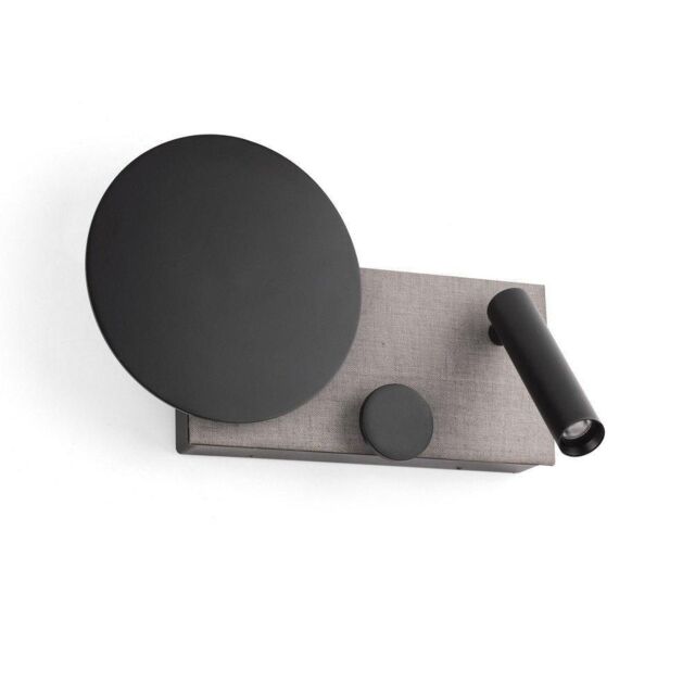 Netlighting Klee Integrated LED Reading Light Wall Light Grey 2700K - image 1
