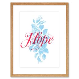 "Artery8 Wall Art Print Hope Rose Bush Artwork Framed 9X7 Inch in Beige - Size: W7"" x H9""" - thumbnail 1