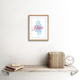 "Artery8 Wall Art Print Hope Rose Bush Artwork Framed 9X7 Inch in Beige - Size: W7"" x H9""" - thumbnail 2