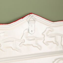 Samuel Alexander 51cm Red & White Metal Christmas Santa Sleigh Station Sign - thumbnail 8