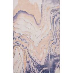 Wyld and Coco Beige Grey Marble-Effect Area Rug 80 x 150 cm - Size: 80 cm x 150 cm - thumbnail 2