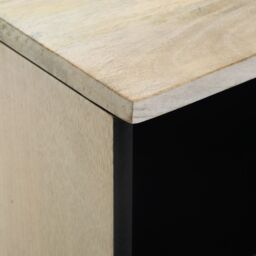 Berkfield Home Media Storage Cabinets & Racks with Drawer with Shelf with Storage White & Black - thumbnail 6