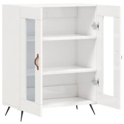Berkfield Home Sideboard High Gloss White 69.5x34x90 cm Engineered Wood - thumbnail 6