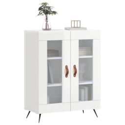 Berkfield Home Sideboard High Gloss White 69.5x34x90 cm Engineered Wood - thumbnail 3