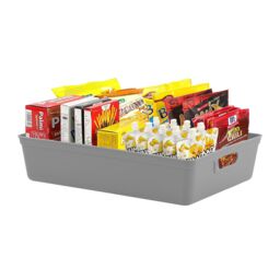 simpa 6L Plastic Studio Organiser Trays with Handles - Set of 6 in Grey - thumbnail 3