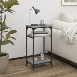 Berkfield Home Side Table Grey Sonoma 40x30x75 cm Engineered Wood - Size: 40 x 30 x 75 cm - thumbnail 1