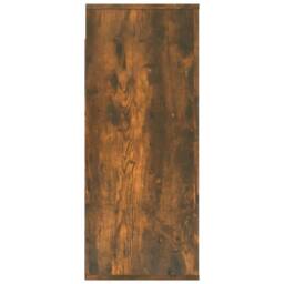 Berkfield Home Wall Cabinet Smoked Oak 80x33x80 cm Engineered Wood in Brown - Size: 80 x 33 x 80 cm - thumbnail 4