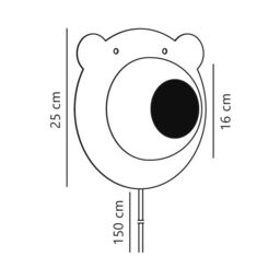 Nordlux Kids Indoor Wall Light Brown Metal E14 Diffused - No, IP20 - thumbnail 9