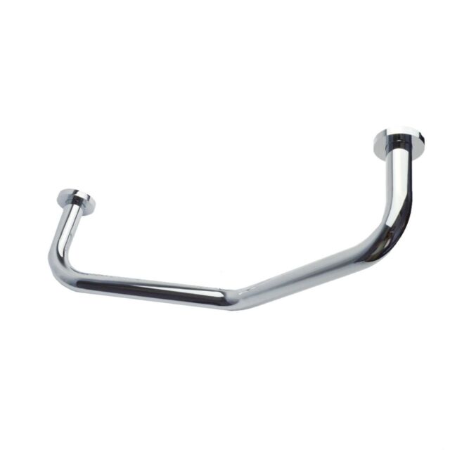 Nes Home Bathroom Angled Grab Bar Safety Aid - 440mm in Silver - image 1