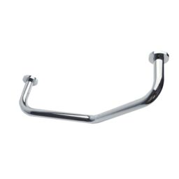 Nes Home Bathroom Angled Grab Bar Safety Aid - 440mm in Silver - thumbnail 1